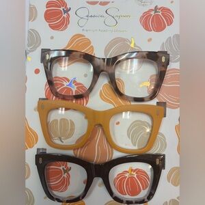 Stylish Reading Glasses Set - Tortoise, Mustard, Brown